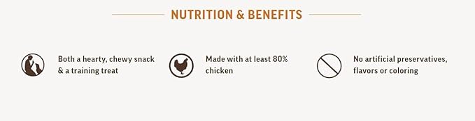 Grandma Mae's Country Naturals Grain Free Chicken Sticks Chewy Dog Treats, 5 Ounces