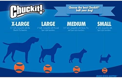 Chuckit! Strato Ball Dog Toy, Medium (2.5 Inch) 2 Pack