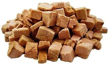 LIFE ESSENTIALS BY CAT-MAN-DOO All Natural Freeze Dried Wild Alaskan Salmon Crunchies Treats for Dogs - Single Ingredient Grain Free Snack with No Additives or Preservatives, 5 Ounce Bag
