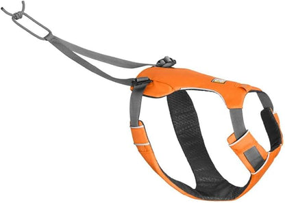 Ruffwear, Omnijore Dog Joring System, Dog Harness, Hip Belt, and Towline for Skiing, Skateboarding, and Biking, Orange Poppy, Medium