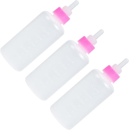 GANAZONO 3Pcs Pet Feeding Bottle Kitten Bottles Kitten Milk Replacer Puppy Milk Feeder Milk Feeder Animal Milk Bottles Lamb Bottles for Pet Cat Dog Sheep