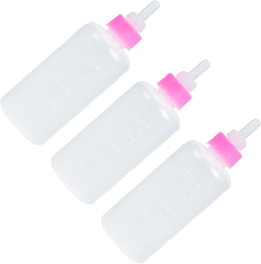 GANAZONO 3Pcs Pet Feeding Bottle Kitten Bottles Kitten Milk Replacer Puppy Milk Feeder Milk Feeder Animal Milk Bottles Lamb Bottles for Pet Cat Dog Sheep