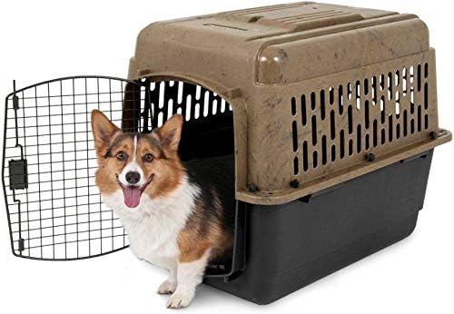 Petmate Ruffmaxx Camouflage Dog Kennel Pet Carrier & Crate,Eco Friendly 32' (30-50 Lb),Outdoor/Indoor for Large,Medium,and Small Dogs-Made from Recycled Material w/360-Degree Ventilation, Made in USA