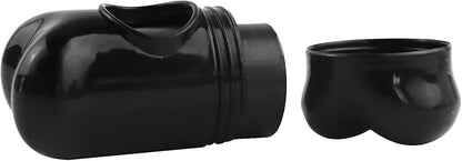 Dog Poop Bags Dispenser with Carabiner Clip, Doggy Poop Bag Holders for Leashes Include 1 Roll (15 Bags) Leak-Proof Large Lavender Scented Doggie Pet Waste Bags, Eco-Friendly Dog Accessories, Black