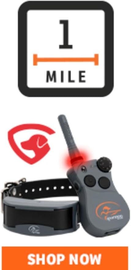 SportDOG Brand SportHunter 825X Shock Collar - 1/2 Mile Range - Dog Training Collar with Shock, Vibrate, and Tone, Rechargeable Remote Trainer