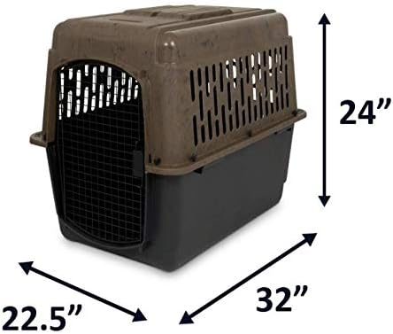 Petmate Ruffmaxx Camouflage Dog Kennel Pet Carrier & Crate,Eco Friendly 32' (30-50 Lb),Outdoor/Indoor for Large,Medium,and Small Dogs-Made from Recycled Material w/360-Degree Ventilation, Made in USA