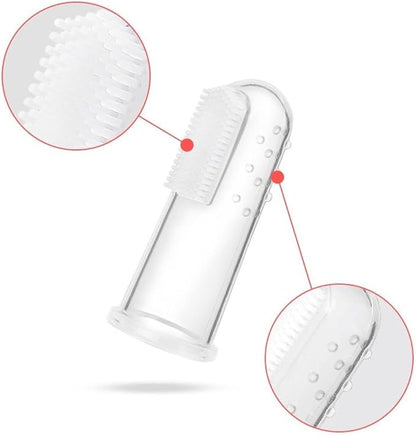 Silicone Cat Finger Toothbrush, 4Pcs Dog Toothbrush, Cleaning Kit Pet Toothbrush for Small to Large Dogs Cats Teeth Cleaning &Dental Care