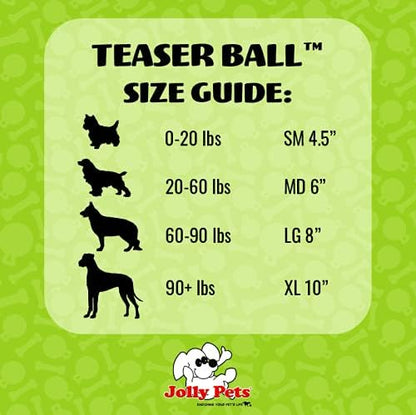 Jolly Pets Teaser Ball Dog Toy, Small/4.5 Inches, Red (1504 RD)