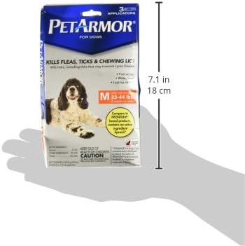PetArmor for Dogs, Flea and Tick Treatment for Medium Dogs (23-44 Pounds), Includes 3 Month Supply of Topical Flea Treatments