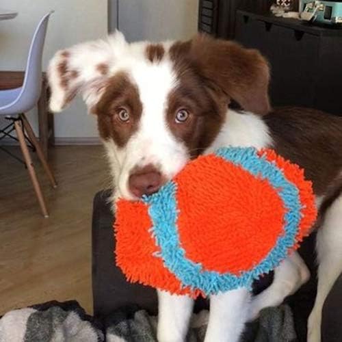 Chuckit! Indoor Fetch Fumbler Dog Toy (9.5 Inch), Orange and Blue
