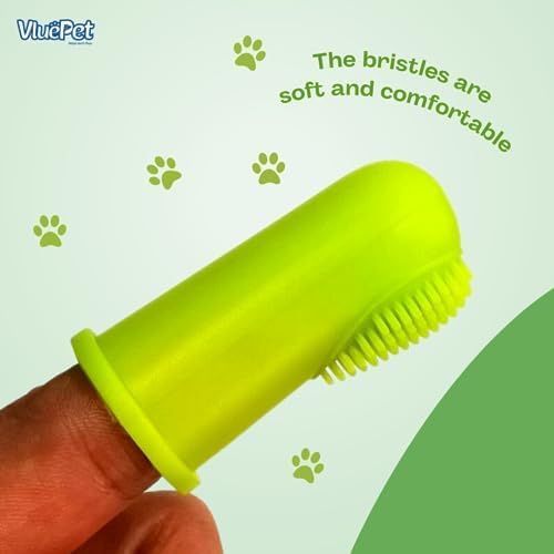 Dog Dual-Sided Silicone Toothbrush | Soft, Safe and Gentle on Gums | Best Dental Care for Your Fur Babies e | Cleans Dog Teeth Well and Massages The Gums | Set of 4 Colored pet Toothbrush