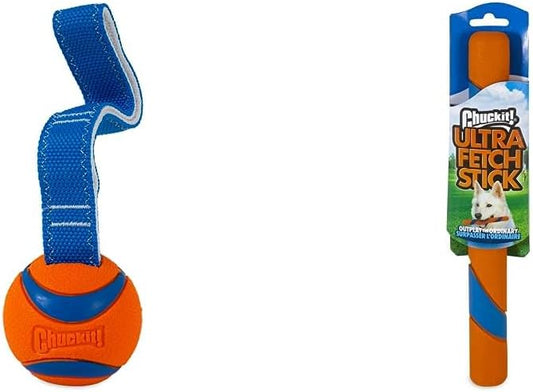 Chuckit! Ultra Tug Dog Toy (Medium) and Ultra Fetch Stick Dog Toy