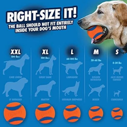 Chuckit Dog Tennis Ball Dog Toy, Small (2 Inch Diameter) for dogs 0-20 lbs, Pack of 2