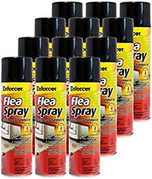 Enforcer Flea Spray for Carpets and Furniture - 14 Ounce (Case of 12) ENFS14 - Prevents Fleas for Up to 4 Months