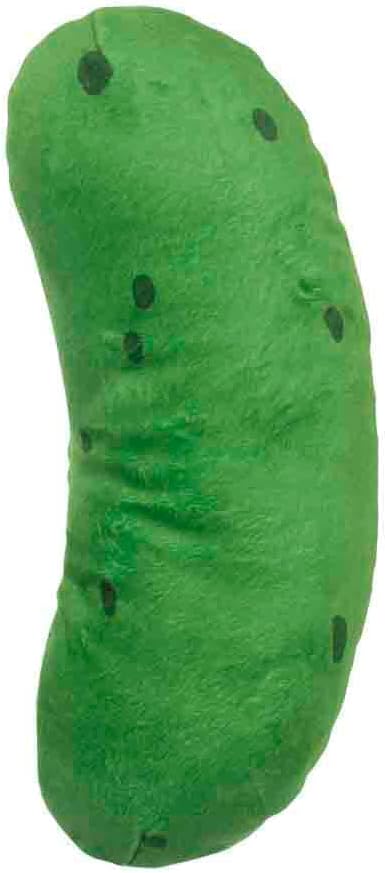 Buckle-Down Dog Toy, Comedy, Plush Squeaker Rick and Morty Pickle Rick Greens, DTPT-RMYR 10" x 3"