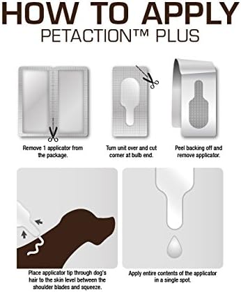 Pet Action Plus Flea & Tick Treatment for XL Dogs, 89-132 lbs, 3 Month Supply