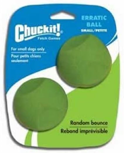 ChuckIt! Erratic Ball Dog Toy, Small, 2 Pack