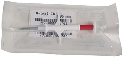 ISO Animal ID Microchips from Germany 2.12X12 mm 20 Packs with Unique 15 Digit ID Number for Pets Dogs Cats Horse Identification Universal Standard Preload Bioglass RFID Tags (20)
