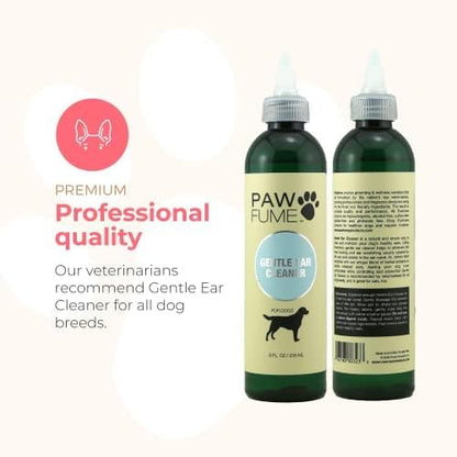 Pawfume Gentle Ear Cleaner for Dogs – Natural Dog Ear Cleaner Solution – Ear Wax Cleaner for Dogs Ear Treatment for Dogs – Dog Ear Wash Ear Cleaning Solution for Dogs – Dog Ear Wash Cleaner, Pack of 2