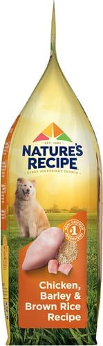 Nature′s Recipe Chicken, Barley & Brown Rice Recipe Dry Dog Food, 4 lb. Bag