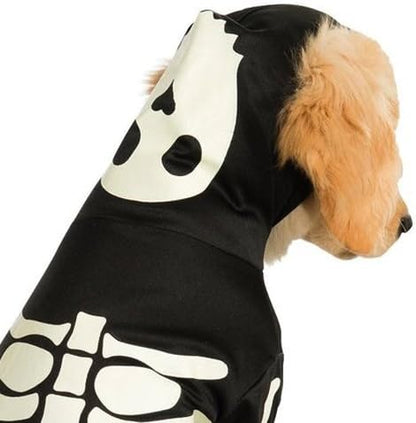 Rubie's Glow in The Dark Skeleton Hoodie Pet Costume, X-Large