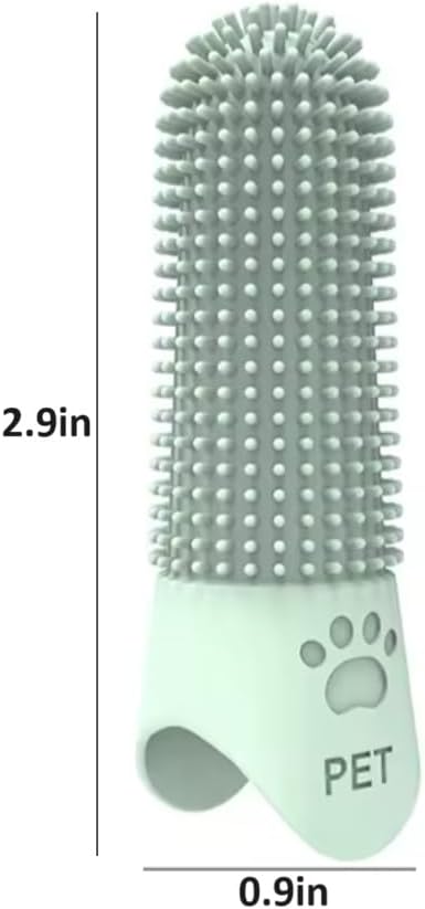 4Pcs 360° Pet Finger Toothbrush, Dog Toothbrushes for Small, Medium, and Large Dogs, Silicone Dog Finger Toothbrush, Dog Dental Care for Puppies, Dog finger tooth brush, Dog Tooth Brushing Kit