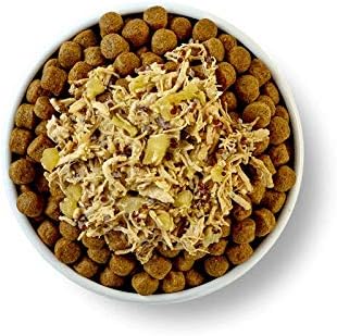 Applaws Taste Toppers Wet Dog Food Bundle: (3) Chicken Breast With Broccoli, Apple, Quinoa in Broth & (3) Lamb With Zucchini, Carrot & Chickpeas in Gravy (6 Pouches Total, 3 Oz Each) Plus Silicone Lid