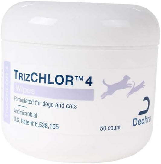 4 Wipes for Dogs and Cats, 50 Count