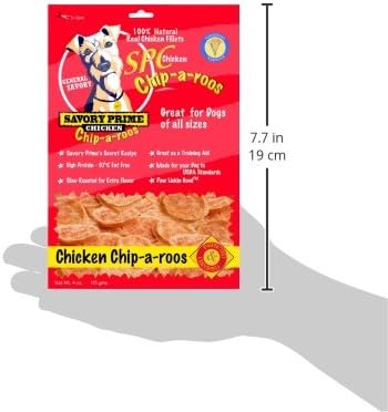 Savory Prime Chicken Chip-A-Roos Jerky Treat, 4-Ounce