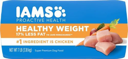IAMS Proactive Health Healthy Weight Control Adult Dry Dog Food with Real Chicken, 7 lb. Bag