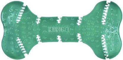 KONG Squeezz Dental Bone - Dog Toy for Cleaning Teeth - Flexible Chew Toy for Gentle & Mild Chewers - for Medium/Large Dogs