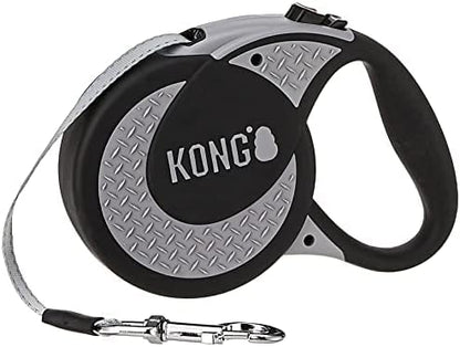 Alcott Kong Ultimate Retractable Dog Leash, Extra Large, Grey, 16' Long