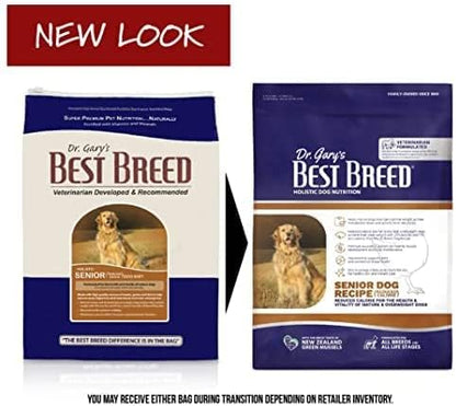 Best Breed Dr. Gary's Senior Dog Diet (Reduced Calorie) Made in USA [Natural Dry Dog Food] - 13lbs., Dark Brown (7-53182-95268-0)