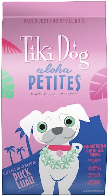 Tiki Dog Born Carnivore for Dogs, Savory Duck, Peas & Lentils Recipe, Grain Free Baked Kibble for Maximum Nutrition, For Adult Dogs and All Size Breed Dogs, 10 lbs. Bag