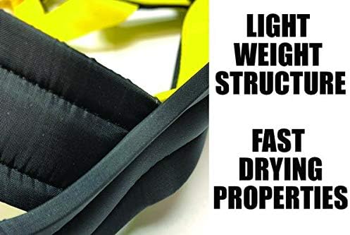 Neewa Adjustable Sled Pro Harness (Medium, Yellow), Dog Harness Large Breed, Dog Pulling Harness, Giant Dog Harness, Sled Harness for Pulling, Great for Dog Joring