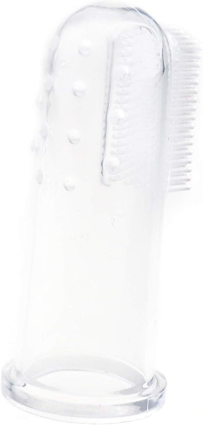 SING F LTD Transparent Pet Dog Cat Finger Toothbrush Soft Silicone Oral Care Teeth Cleaning Hygiene Brush Tool x10