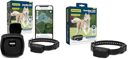 PetSafe Guardian GPS Connected Customizable Fence for 2 Dogs - World's Most Reliable GPS Fence Technology, Subscription-Free GPS Dog Fence, Create Your Own Boundary - Includes 2 Collars