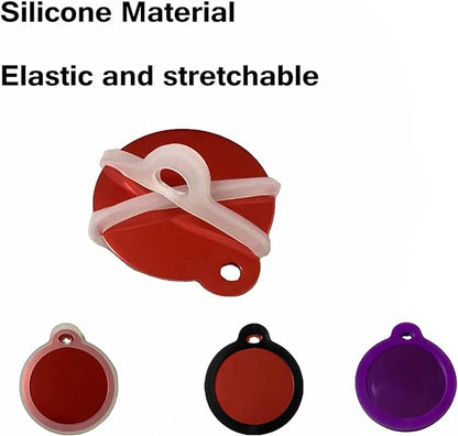 6 Pack Silicone Circle Dog tag Silencer Quiet Noisy pet tag Sleeve Round Personalized pet ID Tags Protector Lightweight pet tag Silencer with 6 Colors