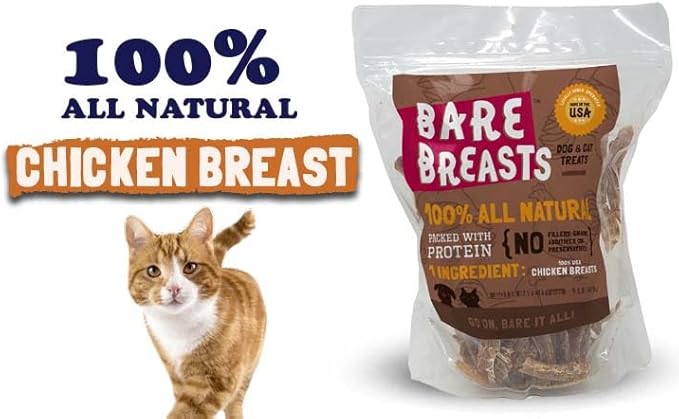 Bare Breast All Natural Chicken Jerky 1lb, Made in USA