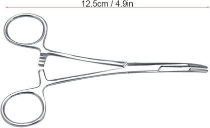 Pet Dog Cat Ear Hair Tweezers, Professional Stainless Steel Dogs Ear Hair Cleaning Clamp Ear Hair Remover Dog Grooming Tools Pet Dog Trimmer Accessories (SMALL)
