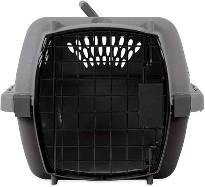 Petmate Pet Porter Dog Kennel 23", Dark Gray & Black, for Pets up to 15lbs, Made in USA