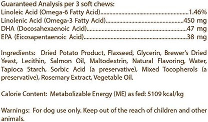 Healthy Breeds Bull Terrier Salmon Oil Soft Chews 120 Count