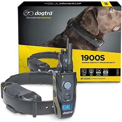 Dogtra 1900S E Collar - 3/4 Mile Remote Trainer with LCD Screen - Fully Waterproof Collar - includes eOutletDeals Pet Towel