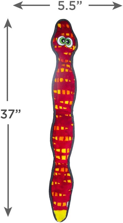 Outward Hound Tough Seamz Snake Plush Dog Toy, XL