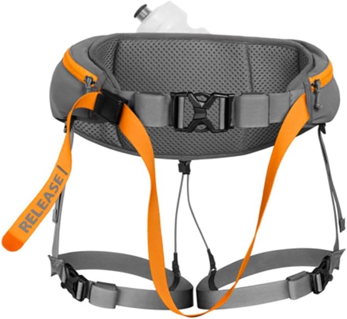 Ruffwear, Omnijore Dog Joring System, Dog Harness, Hip Belt, and Towline for Skiing, Skateboarding, and Biking, Orange Poppy, Medium