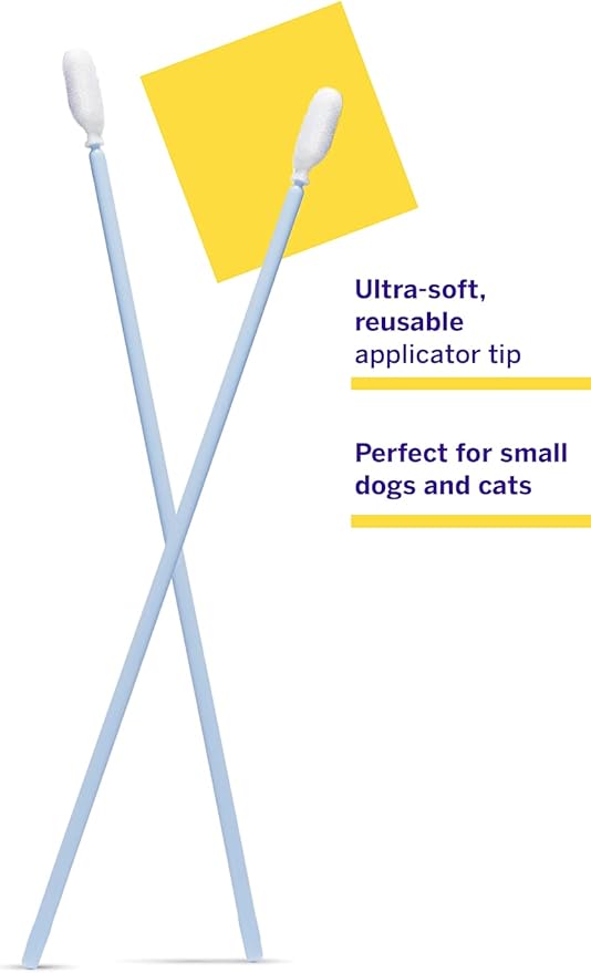 Petsmile Professional Pet Toothpaste Applicator Swabs - Easily Apply Toothpaste to Dogs & Cats Teeth - Teeth Cleaning Essentials - VOHC Approved Pet Supplies
