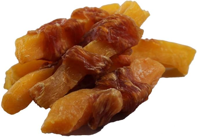 Amazon Brand - Solimo Sweet Potato & Chicken Jerky Dog Treats, 2 pounds