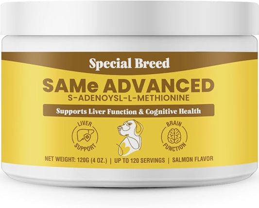 Same for Dogs - S-Adenosyl-L-Methionine, Same Advanced, Liver Support Supplement for Dogs, Brain and Cognitive Support, Sam e for Dogs (120 Grams)