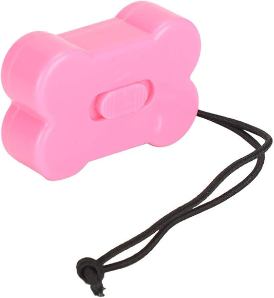 3Pcs Pink Bone Shape Dog Training Clicker, 3 level Volume Adjustment Pet Training Clickers with Wrist Strap for Dogs Cats Birds, Durable and Lightweight