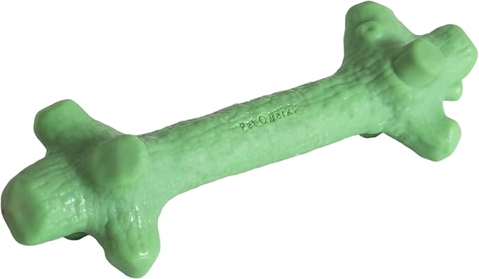 Pet Qwerks Nylon Stick BarkBone - Durable Dog Toys for Aggressive Chewers - Mint Flavor - 6"